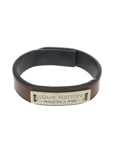 LOUIS VUITTON◆ブラスレ・プレスイット_ノマド_BLK/レザー/BLK