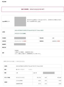 2024富士スピードウェイ　スーパーGT　Round2 テラスパドックパス　２枚