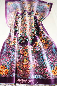 [おすすめ品]最高級 手織り 証明書付 ペルシャ絨毯 Qom クム産 天然絹（シルク） 100% 絨毯バッグ付 玄関マットサイズ No.11010