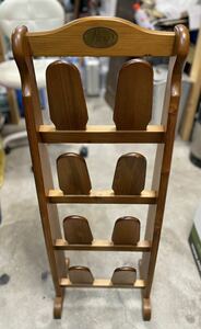 スリッパ立て　木製 KOIZUMI 4足　美品　高さ82㎝　幅30㎝　奥行21㎝　さー6