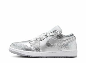 Nike WMNS Air Jordan 1 Low SE "Metallic Silver" 23cm FN5030-001