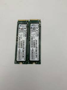 SAMSUNG MZVLW256HEHP-000H1 256GB NVMe M.2 2枚セット