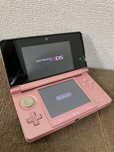 【中古品】ニンテンドー3DS 本体 ミスティピンク NINTENDO 3DS CTR-001　動作確認済　タッチペン欠品