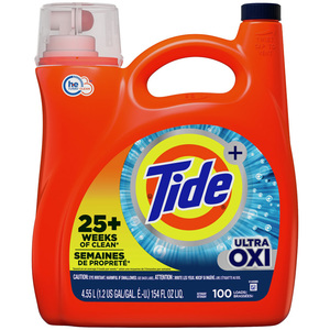 洗濯洗剤 大容量 液体 タイド He オキシー 4.55L 154oz 約100回分 Tide P&G 洗濯用洗剤 輸入洗剤 日用