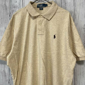 ラルフローレン Ralph Lauren 半袖 ポロシャツ メンズ ワンポイント コットン100% Lサイズ 5‐709