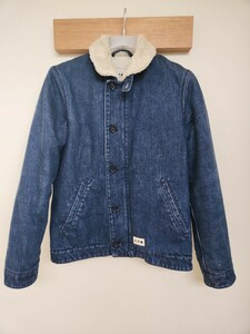 APC car Heart コラボ　ボアデニムジャケット　サイズ xs A.P.C. Carhartt ジャケット 裏ボア