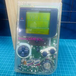 【動作確認済】任天堂 初代 ゲームボーイ 本体 クリア クリスタル スケルトン ニンテンドー GB nintendo GAME BOY 