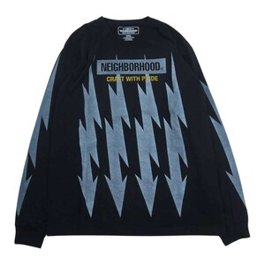 NEIGHBORHOOD ネイバーフッド 18SS BOLTS C-TEE LS ボルト サンダープリン トロングスリーブ 長袖 Tシャツ ブラック系 M【中古】