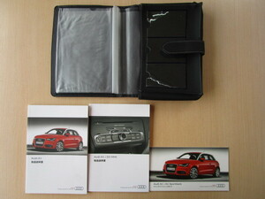 ★a3440★Audi　アウディ　A1　Sportback　スポーツバック　説明書　2013年7月／MMI　説明書／クイックリファレンスガイド／ケース★訳有★