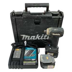 ＊＊ MAKITA マキタ 14.4V 充電式インパクトドライバ (バッテリ2個・充電器・ケース付） TD160D ブラック 傷や汚れあり
