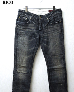 S【RICO DENIM PANTS 26-9H-1016 INDIGO リコ デニムパンツ インディゴ RICO デニムパンツ】