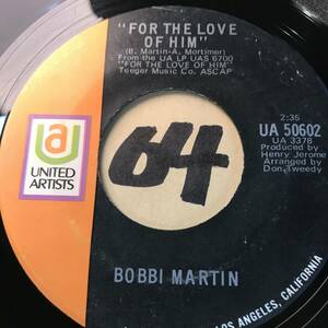 試聴 69年全米13位ソフトロック BOBBI MARTIN FOR THE LOVE OF HIM 両面EX+ 大野雄二も影響受けたヘンリー・ジェローム編曲の職人技