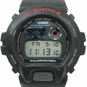 CASIO カシオ G-SHOCK ジーショック 腕時計 DW-6900-1 クオーツ ブラック デジタル カジュアル カレンダー 20気圧 電池交換済 動作確認済