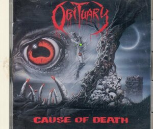 OBITUARY CAUSE OF DEATH 旧規格 90年 国内盤 廃盤 オビチュアリー morbid angel deicide malevolent creation old school death metal