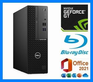 【8コア】第10世代i7-10700F(4.8G×16)◆グラボGeForce◆ブルーレイ再生/記録◆超大容量【新品SSD 2TB】M.2◆大容量メモリ32GB◆Office2021