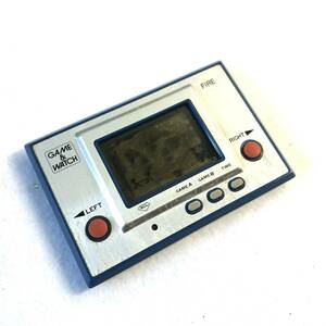 GAME&WATCH ゲームウォッチ FIRE ファイア Nintendo 任天堂 通電・簡易操作機能確認済 中古