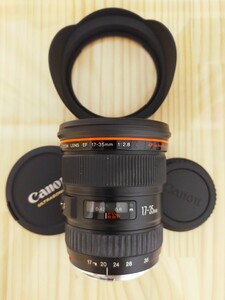 ★実用美品★ Canon キャノン EF 17-35mm F2.8L USM 一眼カメラ用レンズ フード付♪