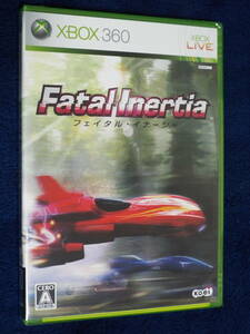 新品XBOX360★ゲームソフト［フェイタル・イナーシャ／Fatal Inertia］空中を駆けるホバーシップレースゲーム！◆訳あり品