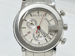 グッチ GUCCI 【美品】 G-クロノ メンズ クォーツ 腕時計 ホワイト/シルバー YA101361