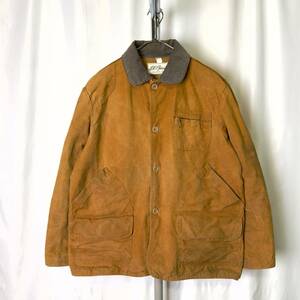 70s 筆記体タグ L.L.Bean ハンティング ジャケット L-XL USA製 サファリ カバーオール エルエルビーン 60s 80s 古着 オールド ビンテージ