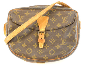 1円スタート 【LOUIS VUITTON ルイヴィトン】 ジュヌフィーユ モノグラム ショルダーバッグ M51227 ヴィンテージ 肩がけ 鞄 カバン