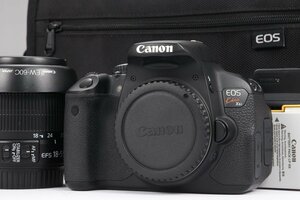 【 良品 | 動作保証 】 Canon EOS Kiss X6i EF-S18-55 IS II レンズキット 【 シャッター数 8200回 | カメラバッグ・フード 追加付属 】