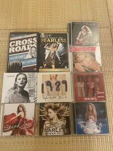 【送料無料】テイラースウィフトtaylor swift CD DVD 10枚セット 1989 fealess red reputation speak now cross roads holiday collection