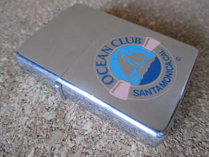 ZIPPO 『OCEAN CLUB SANTAMONICA，CAL. オーシャンクラブ サンタモニカ カリフォルニア州』1982年製造 オイルライター ジッポー 廃版激レア