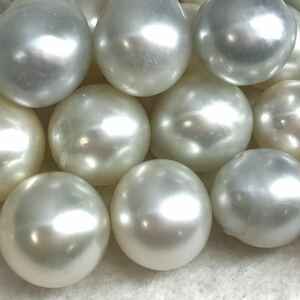 (南洋白蝶真珠22点おまとめ)a 50g/250ct 約10.0-15.5mm珠 ルース 裸石 宝石 ジュエリー jewelry Pearl パール ゴールデン i