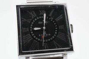 稼働品 ボーノ トリプルカレンダー スクエア B5517 自動巻き メンズ 腕時計 BVONO
