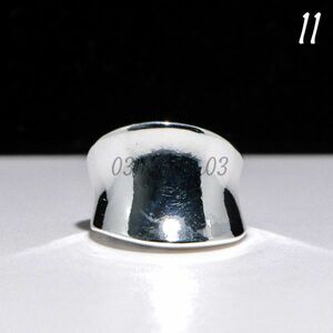 【送料無料・即決】M1 リング 11号 シルバー シンプル 幅広 ワイド 大ぶり ユニセックス 指輪 人気デザイン お洒落