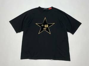 春夏メンズ ドルチェ&ガッバーナ『旬でトレンドにオーバーシルエット！』＃DG MILLENNIALS DG STAR 黒/金 半袖 オーバーTシャツ