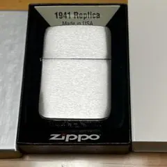 【未開封／箱付】zippo 1941レプリカ復刻版 シルバー プレーンヘアライン