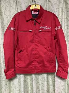 シンプソン SIMPSON ライディングジャケット ライダースジャケット RED Lサイズ 中古品