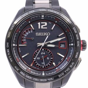 SEIKO セイコー ブライツ フライトエキスパート ソーラー電波 メンズ 腕時計 チタン ブラック SAGA267 / 8B63-0AS0【いおき質店】