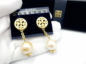 【未使用】ジバンシー GIVENCHY イヤリング フェイクパール ジバンシイ ヴィンテージ 結婚式 パーティー レア ir-3-f26-4.5_t