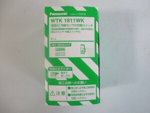【ジャンク品】パナソニック(Panasonic) 壁取付熱線センサ付自動スイッチ ホワイト WTK1811WK ☆2024H1YO2-TMS12J-108