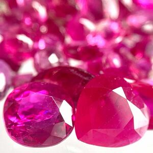 ［天然ルビーおまとめ］ A 20ct 裸石 宝石 コランダム corundum jewelry ジュエリー ruby 紅玉 DD5 ③