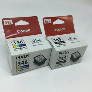 4219【純正】Canon BC-345XL・ブラック大容量1箱、BC-346・3色カラー標準容量1箱、期限切れ（2021年9月）