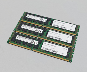 1600MHz 16GB 3枚組 合計 48GB MacPro用メモリー 2009 2010 2012 2013 モデル用 240pin DDR3 12800R RDIMM ECC 動作確認済 #0518B