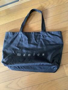 manics ハンドバッグ 肩も掛ける　黒 男女共用　送料140円