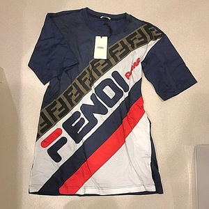 FENDI カラーブロック Tシャツ ワンピース S