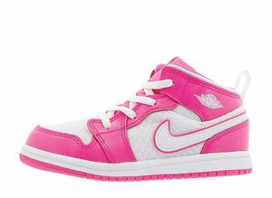 Nike TD Air Jordan 1 Mid "Hyper Pink/White" 16cm 644507-611