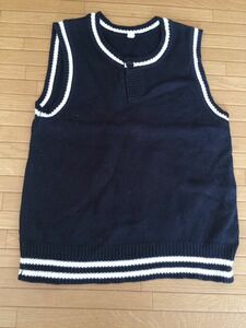 ☆子供130 ベスト 着丈 44☆幼稚園 保育園に私服にも 防寒 暖かい 美品☆