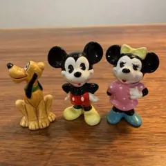 80s WALT DISNEY Mickey Minnie Goofy 陶器