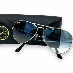 Ray-Ban レイバン サングラス 眼鏡 アイウェア ファッション ブランド ティアドロップ RB3025 アビエーター AVIATOR ブルー グラデーション