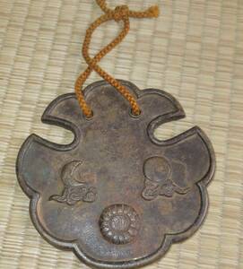 仏教美術　古銅　銅製　幅：約12cm　　約328ｇ