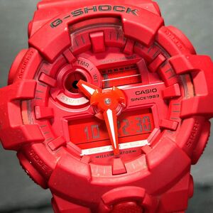 35周年限定 美品 CASIO カシオ G-SHOCK ジーショック RED OUT GA-735C-4AJR 腕時計 クオーツ アナデジ 多機能 レッド メンズ 動作確認済み