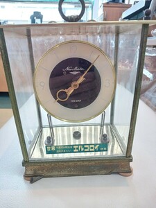 日新時計 New Master 100DAY 回転振り子時計 アンティーク ジャンク