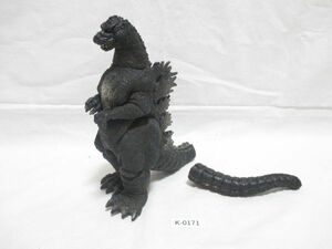 171K【破損あり】バンダイBANDAI◆日本製 ゴジラGODZILLA 硬質ソフビ人形 高さ約21.5cm◆1991年/東宝/シッポ破損